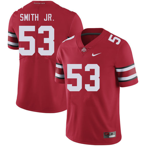 Men #53 Will Smith Jr. Ohio State Buckeyes College Football Jerseys Stitched-Red